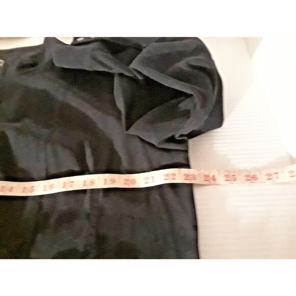 JM Collection Women's Jacket Size 16 Full Zip Mock Neck Unlined Shacket Black - Picture 5 of 9